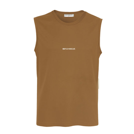 Hellbraunes Baumwoll-Tanktop